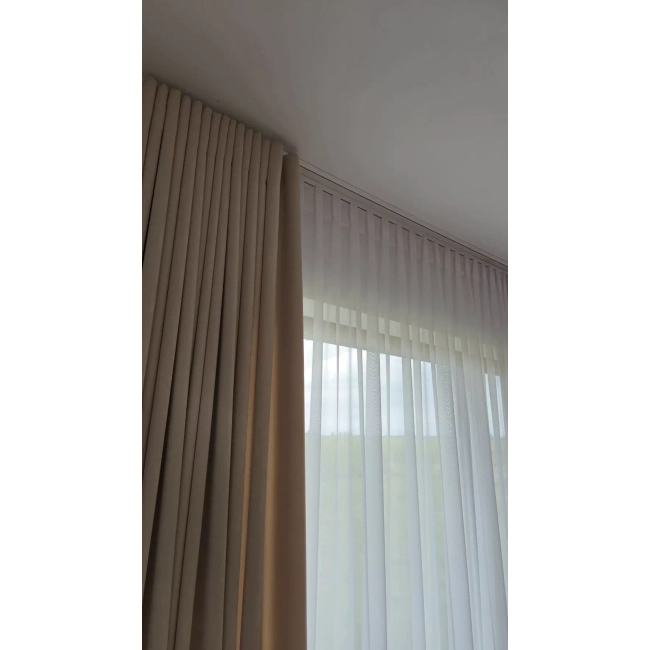 Szyna sufitowa aluminiowa - karnisz sufitowy szyny sufitowe - karnisze Kolor Biały lub Czarny